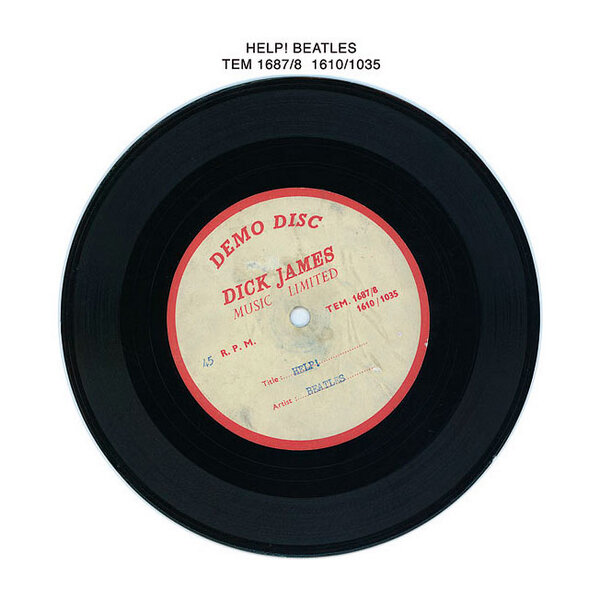 AUCTION This Wednesday. BEATLES HELP! Dick James Music single sided, acetate demo disc 6 Mar.theliverpoolsaleroom.co.uk