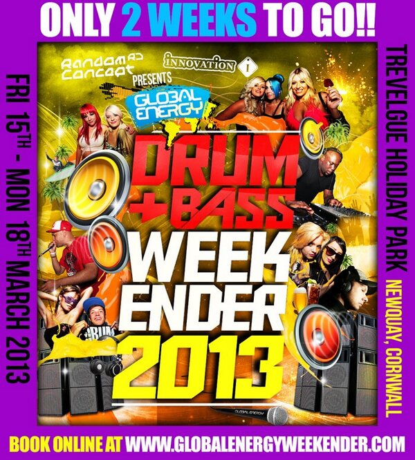 RANDOMCONCEPTUK's tweet image. RC &amp;amp; @innovationdnb present #GlobalEnergyWeekender 

Only 2 weeks now people! Booking flyin in quick, don't miss out