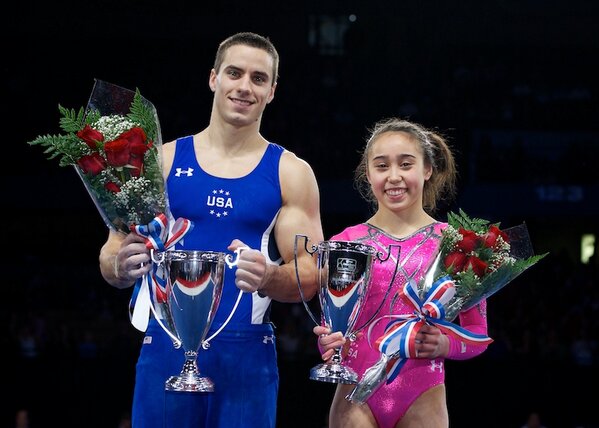 OU_MGymnastics's tweet photo. Yep! #Sooners RT @USAGym: PHOTO: AT&T American Cup champions @jake_dalton and @katelyn_ohashi! #ATTAC2013 http://t.co/LysBuhGOGS