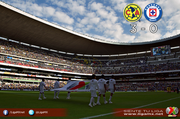 LigaBBVAMX's tweet photo. #Min82 AME 3 | 0 CAZ ¡Gran entrada y sensacional ambiente en el @EstadioAzteca! Son 67,804 aficionados! #Sientetuliga http://t.co/Ilr6BUvMcu