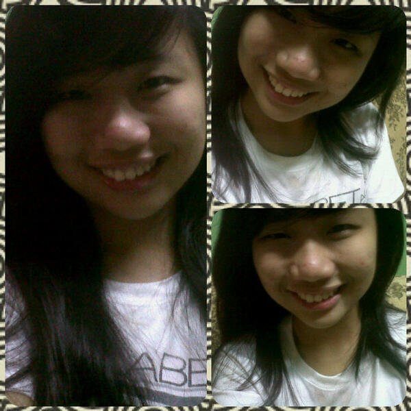 mmelinzano's tweet image. Just tried my new app! Hahaha. :) #picframes #selfyyy #bangs #newhair