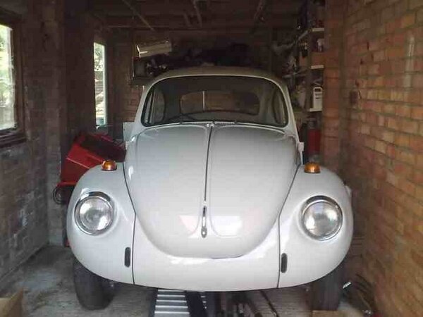 Put to bed for the night after fitting new headlights #vwgarage