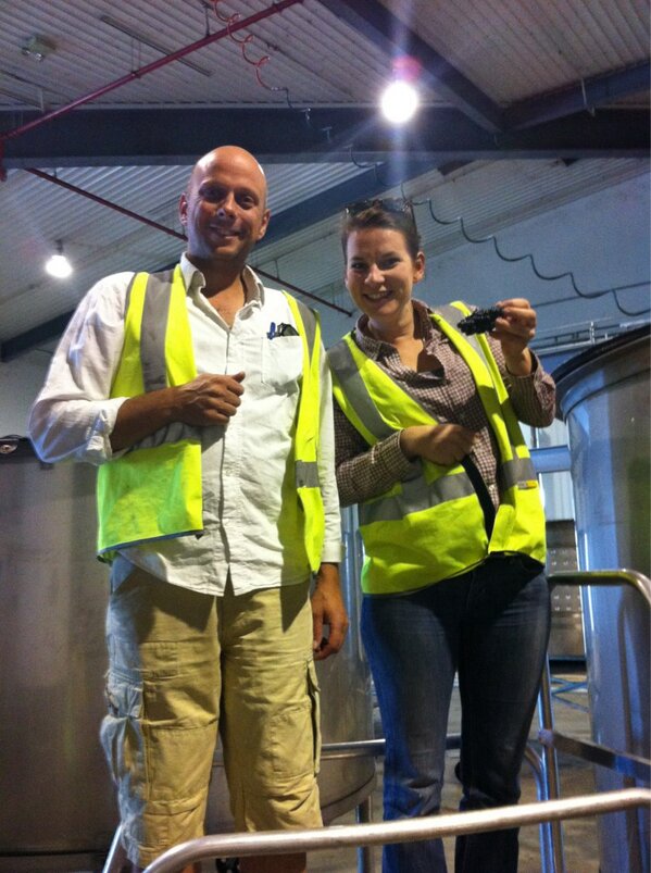 Adam Carnaby (@adamcarnaby) on Twitter photo With <a href="/Melanie_Chester/">Melanie Chester</a> checking out the first 2012 Drumborg Pinot Noir ferment! #vintage2013 With <a href="/Melanie_Chester/">Melanie Chester</a> checking out the first 2012 Drumborg Pinot Noir ferment! #vintage2013