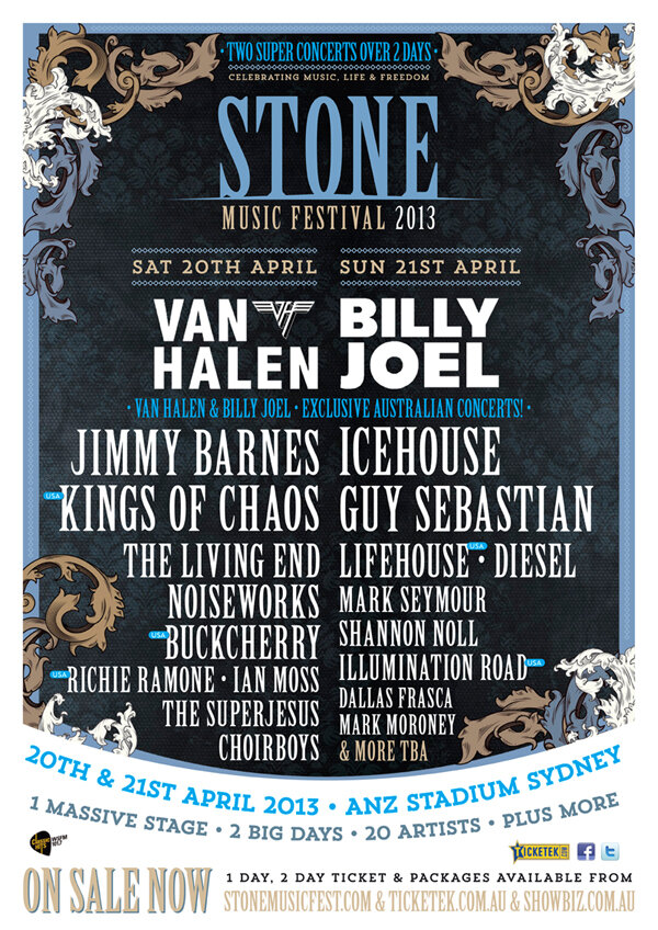 Van Halen Australia Concert Promo Videos & Posters Van Halen News Desk