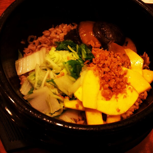 Kai2dakzky's tweet image. Stone Pot rice #FirstTimeVisit #HealthyMeal