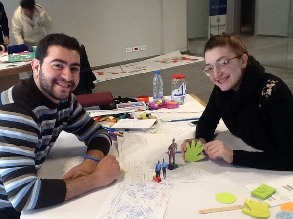 BeirutSJam's tweet photo. Sharek team are creating a great agri-collaboration culture! Meet their honest 'Sherif'! http://t.co/EXUMbcfa7s