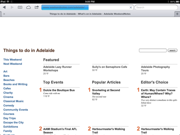 earth_why's tweet photo. Ahh... Nice to see our show's review getting editor's choice on weekend notes. But, bye bye @adelaide_fringe :( http://t.co/ehwGn0fhUW