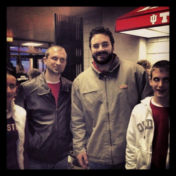 dgraber77's tweet photo. Meeting Jeff Saturday highlight of game night http://t.co/M0IV5CzK56
