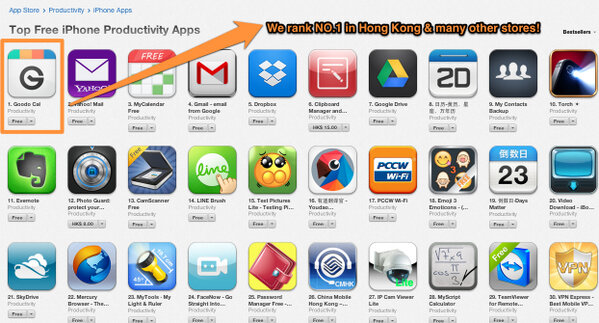 willoapp's tweet image. So happy to find out we ranked TOP 1 on hongkong &amp;amp; six other markets in App store Productivity!  Great job team:)