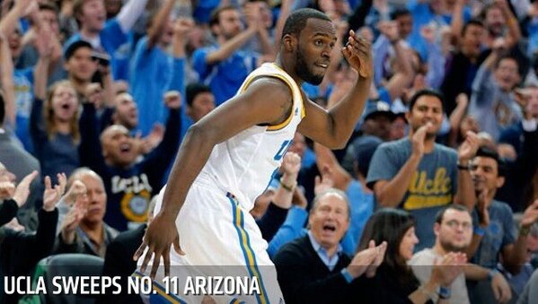 ESPNBB's tweet photo. UCLA gets the huge win over Arizona and gets the season sweep http://t.co/lFlirbHiFI