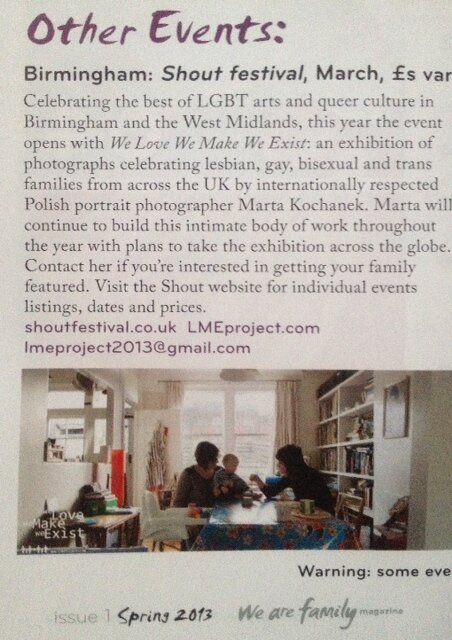 LMEProject's tweet photo. @WeAreFamilyMag features us in their recent issue inviting you to join @shoutfestival &amp; visit @LMEProject Exhibition http://t.co/6ORv0aTx8p