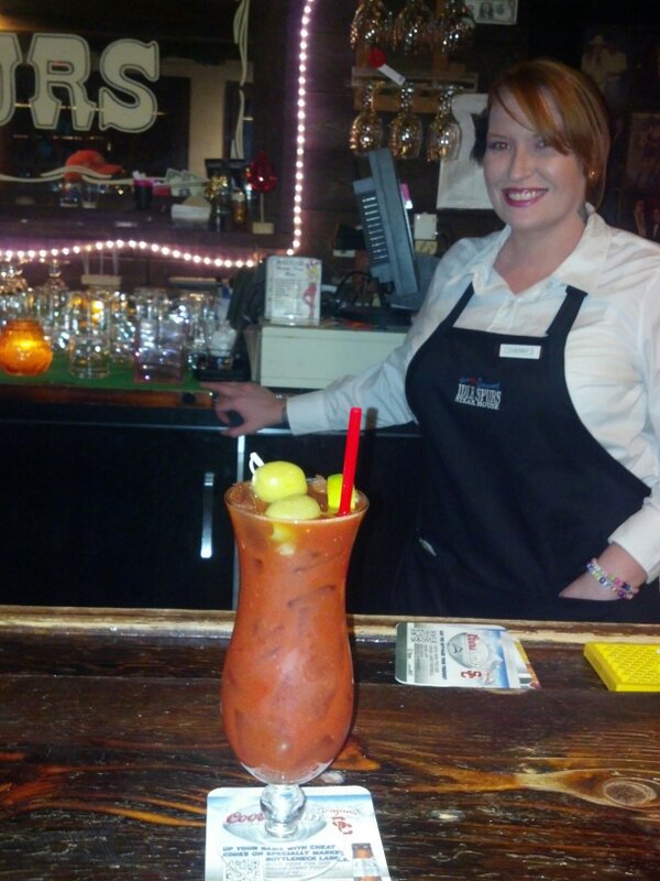 IdleSpurs's tweet photo. Let Cherry mix up a little something special just for a windy day get away. #idlespurs #steakhouse #barstow #bar #fun http://t.co/0p1FT20Pcn
