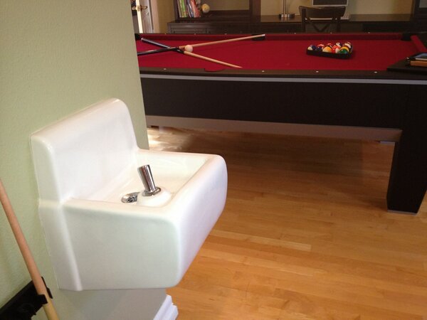 Came across this in a million dollar home today.  Never seen an old-school  fountain in a party room before!
