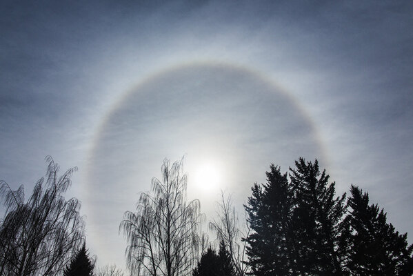 RichardGottardo's tweet image. Another view of the sun halo over #Calgary