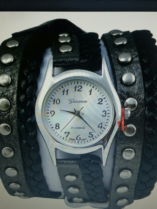 _chebad's tweet image. Black and grey braided wrap around watch