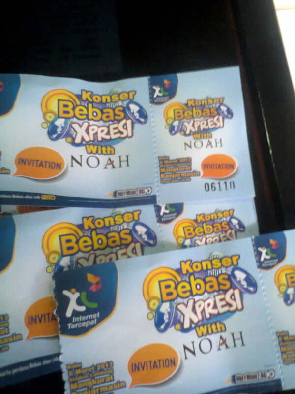 tiket konser noah 6 maret live in Banjarmasin