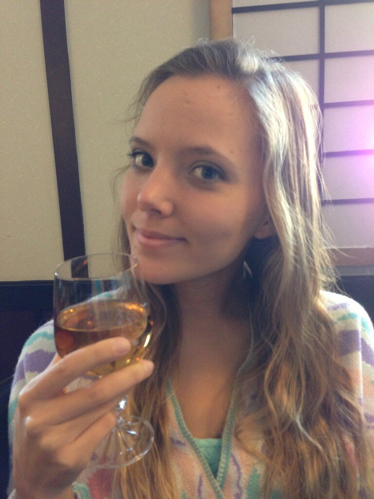 Katya Clover (18+) on Twitter "Drinking plum wine at Japanese(05)