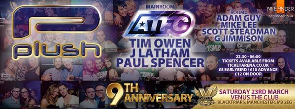 #ManchesterHour Manchester rocks along with @venusmanchester not forgetting <a href="/PLUSH_EVENTS/">PLUSH</a> <a href="/atfc/">ATFC</a> ❤❤❤ Roll on 23rd 💋👍