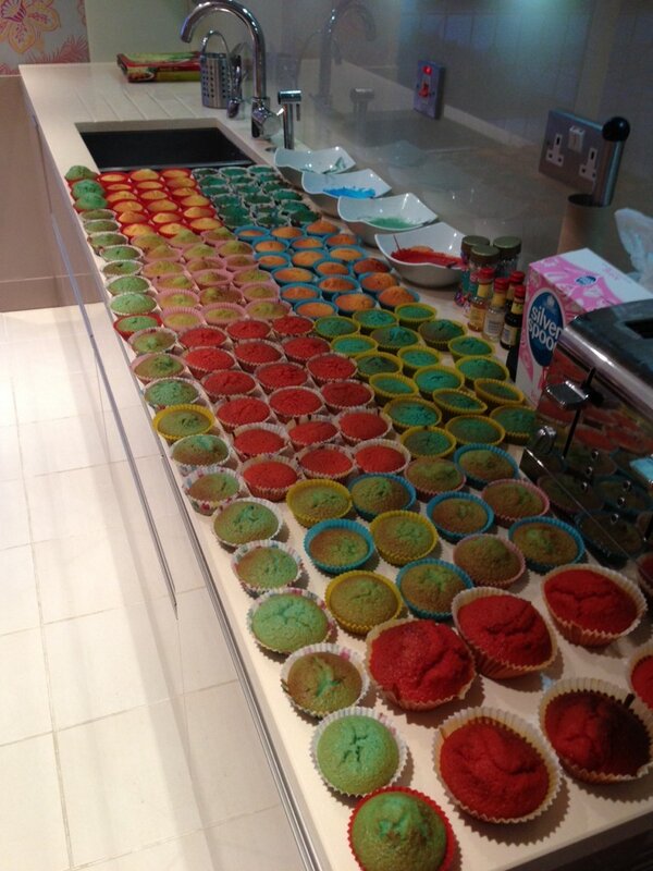 RosieMastel123's tweet image. So yesterday, we ended up making 150 cupcakes. #normalsunday #cupcakes
