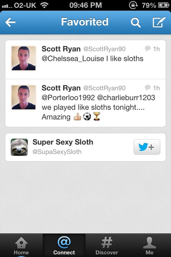 ScottRyan90's tweet image. @Porterloo1992 a sloth likes my liking of sloths hahaha #slothon