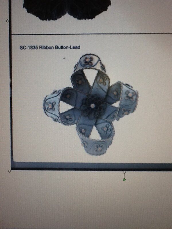 TheDraperyRoom's tweet image. Does anyone recognize this button?  Need to find source info for a designer.......