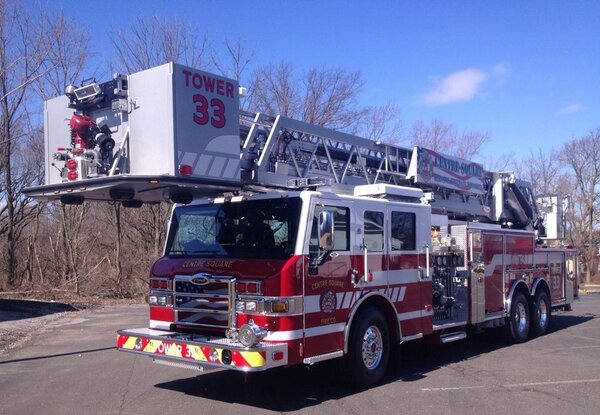 CSFC33's tweet image. Check out the new Tower 33 arrived at the station today, it is a 2013 Pierce!!! Should be in service soon!!