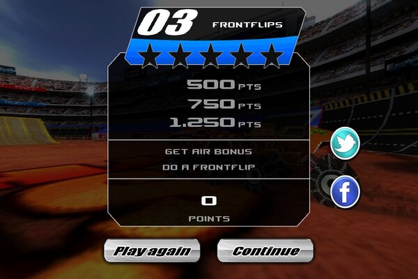 I scored 0 points on Tutorial - Frontflips in MEGASTUNT Mayhem! Beat that! #megastunt #iosgame #
