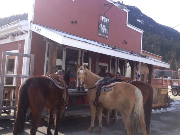 Hitchin' up at the Pony Cafe #pemberton #hospitalityforall