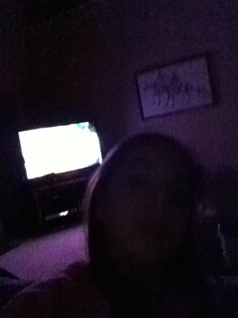 Bad photo but I'm watching robot combat league sounds nerdy but its cool!!