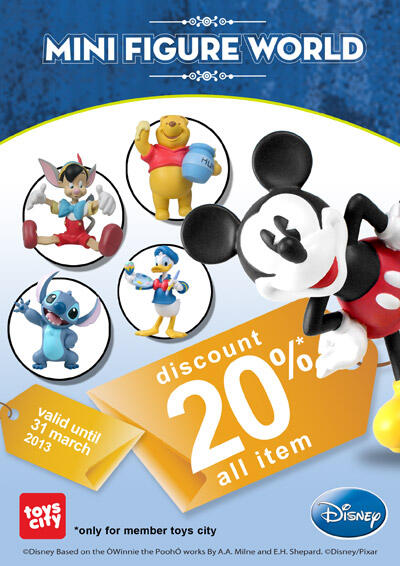 supermalkrwci's tweet photo. Mini Figure World discount 20%* All Item. valid til 31 march 2013
at Toys City (North UG Fl) Supermal Karawaci http://t.co/JwrWC4XnAA