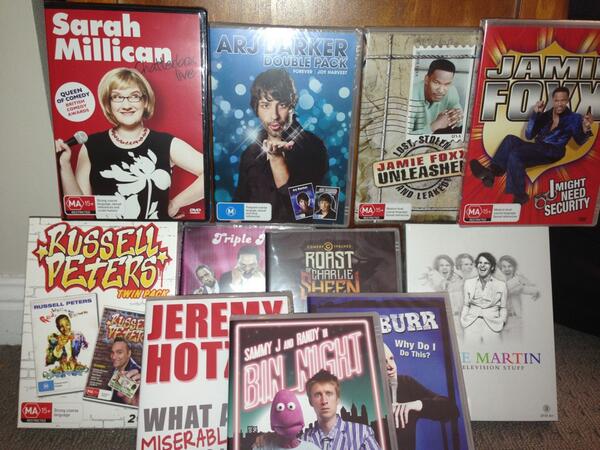 punchlinedvd's tweet image. AMAZING month of DVD releases. Arj, Steve Martin, Jamie Foxx MORE, RT and follow for your chance 2 win the LOT!