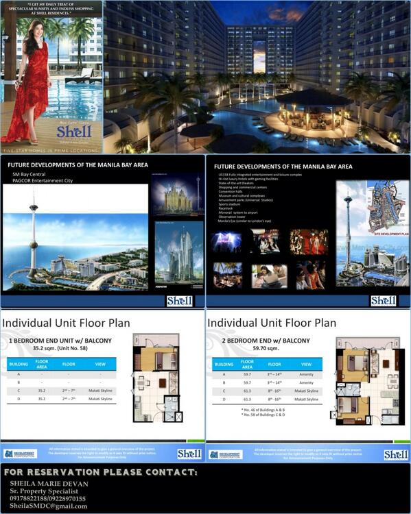 SheilaSMDC's tweet image. Own a piece of luxury living at the heart of Manila's future Las Vegas Entertainment City! #ShellResidences