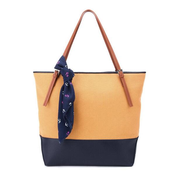 TiBags's tweet photo. Lovematch Contrast Scarf Tote Bag http://t.co/IYQkEHH0Qx
