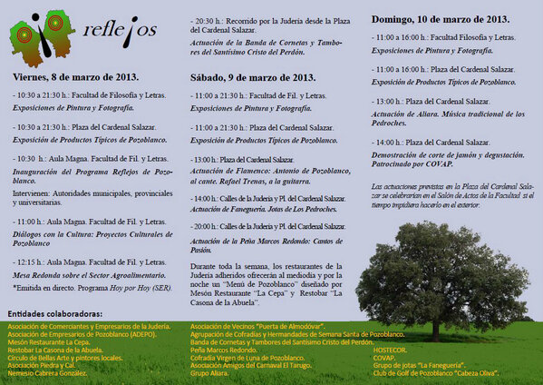 CultuPozoblanco's tweet photo. Programa #Reflejos, Pozoblanco y su patrimonio cultural, empresarial, comercial, gastronómico y artístico. http://t.co/EN6kM1fhA3