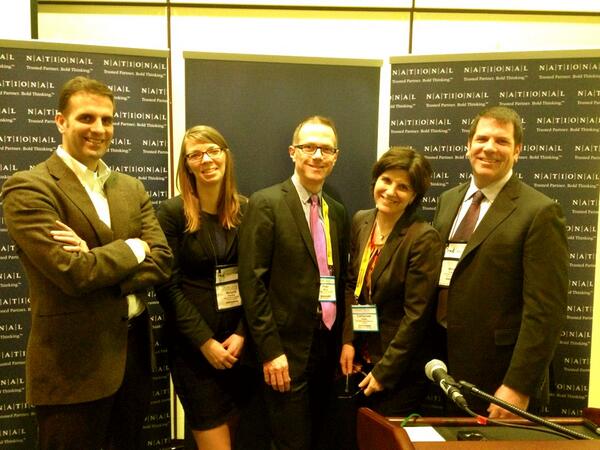 kevinmccann's tweet photo. Fun sessions with @DarciMcFadden @melanie_paradis @peterblock @stevevirtue @goehring_m @ #PDAC2013! cc/ @NATIONALPR http://t.co/kjWUQPOPY3