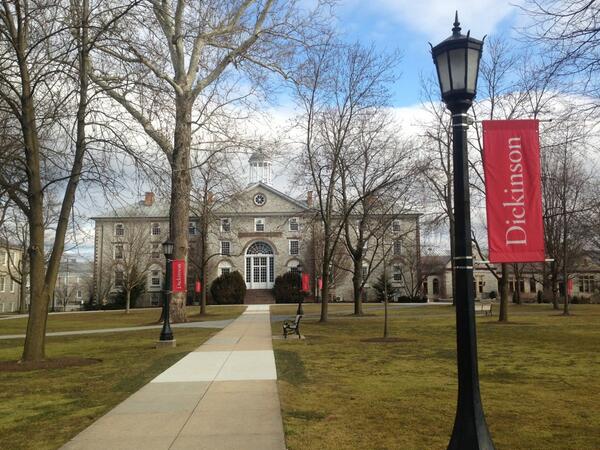 Awesome first stop for the day - Dickinson College in Carlisle, PA