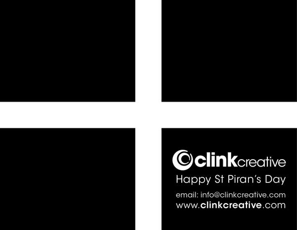 clinkcreative's tweet photo. Happy St. Piran's Day from Clink Creative! http://t.co/oGeboKh3qL
