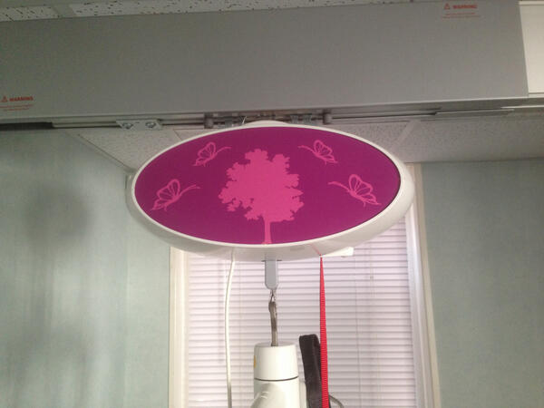 SouthernMob's tweet photo. Check out our girly custom instert for the Guldmann GH1 hoist :) http://t.co/5JjWMludNe