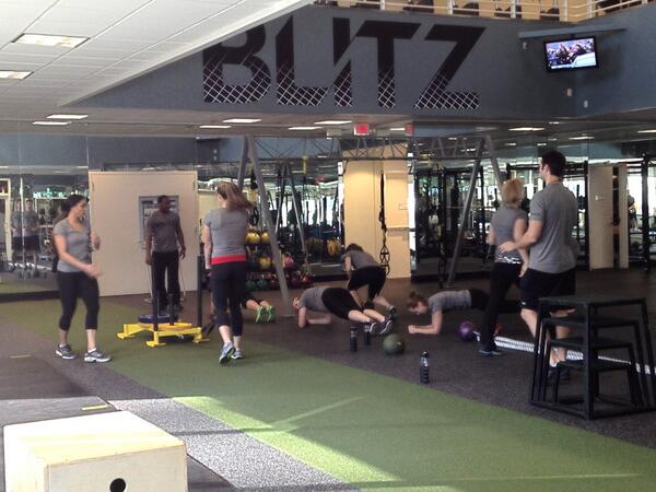margaretjackson's tweet photo. Media working hard at Reebok Sports Club/NY #blitznyc #reeboknyc http://t.co/ZWTzAT2w4P