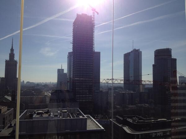 W Warszawie można mieć taki widok za oknem! Manhattan. Prawie...;)