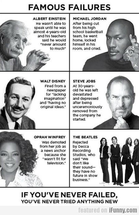 UndercoverPower's tweet photo. If you've ever failed at anything, you're in good company- http://t.co/5WeDJ5XQQW