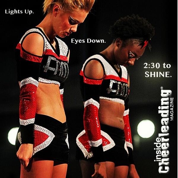 InsideCheer's tweet photo. Lights up. Eyes down. 2:30 to SHINE. #cheer http://t.co/WlIPbZnmrt