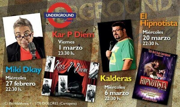 AgendaKalderas's tweet photo. Hoy @Kalderas_ estará en @Underground1Dan C/Floridablanca1, #LosDolores #Cartagena #Murcia a las 23:30h http://t.co/QlNmYNMc5a