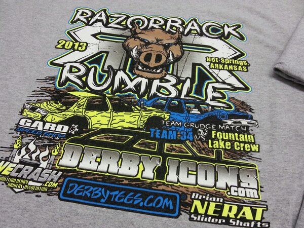 derbytees's tweet photo. Come see http://t.co/3p4gIeNxsG at the Razorback Rumble #DemolitionDerby this weekend in Hot Springs, AR http://t.co/cxdobWqA30