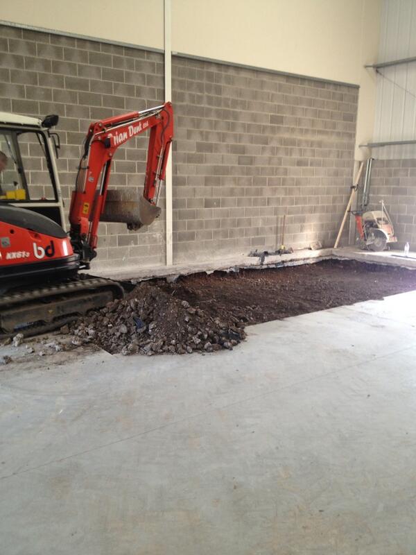 Tim_Hird's tweet image. Construction of our new MOT bay day two !