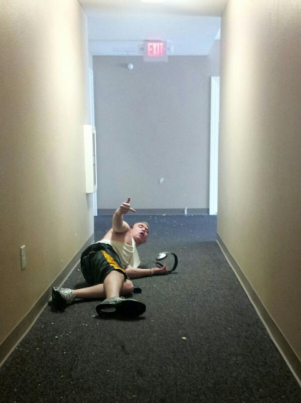 austinleach2940's tweet image. mash potato fight in the hallway! #thisisgrand