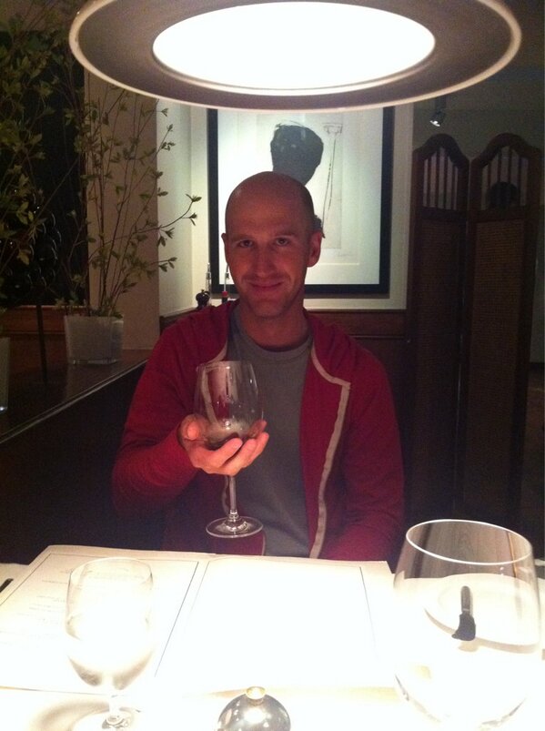 Philip drinking coke out of a wine glass in Chile @PhilipPettitt #tennesseeboys #backwhereicomefrom
