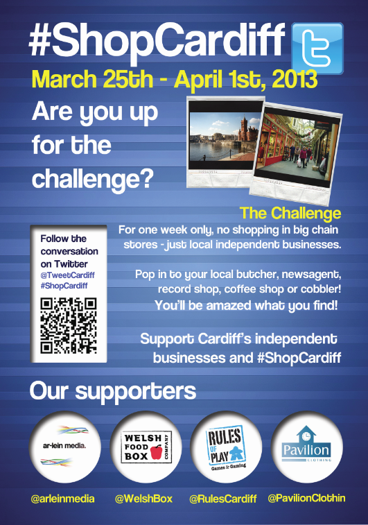 TweetCardiff's tweet photo. We're looking for local independents to back #ShopCardiff , would you like to be on 10k flyers around the city? http://t.co/QK5HELR1zH