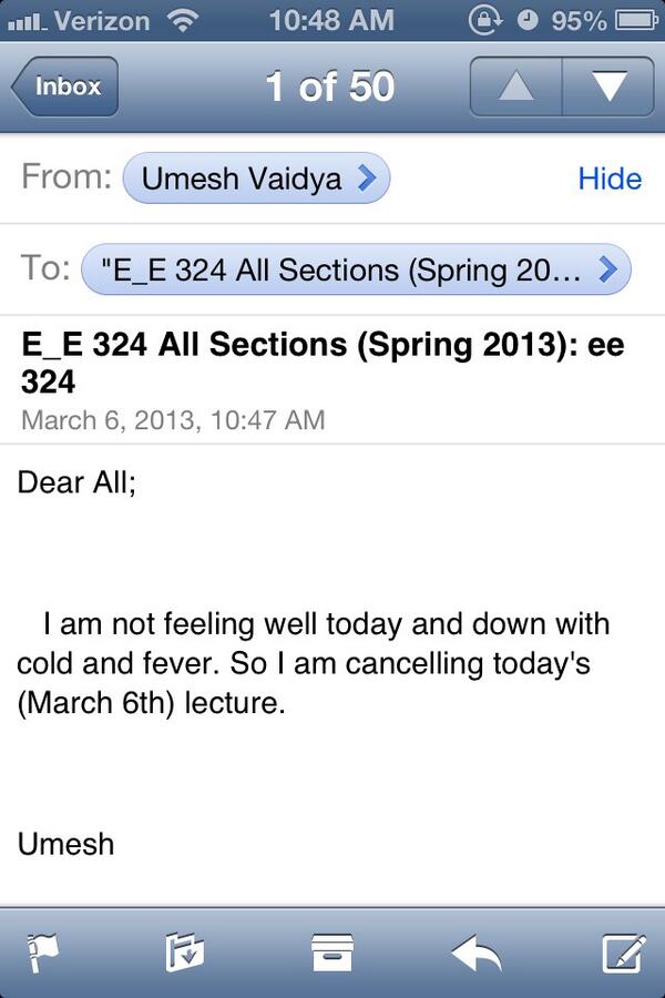 thatsdurnright's tweet image. My first engineering class to cancel at ISU #FirstForEverything #DoneWithClasses