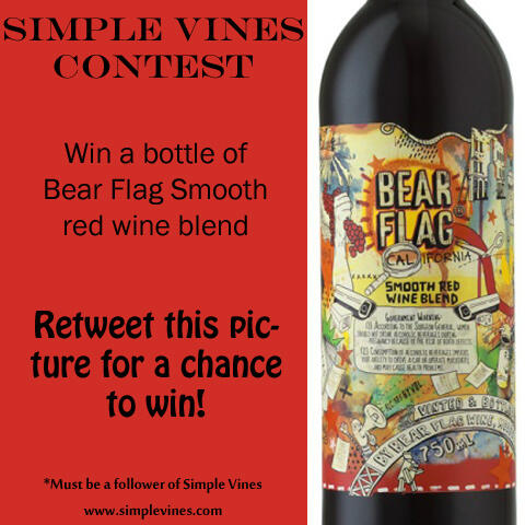 simplevines's tweet photo. It's a CONTEST!

RT this picture for a chance to win a bottle of @bearflagwine! Details at http://t.co/Am0Ez3Ugl6 http://t.co/xhXoppvnAN